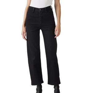 Levi’s Ribcage Straight Ankle Jeans, Black - Size 26